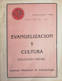 Evangelización y cultura : psicología social