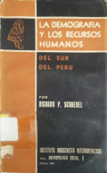 La demografía y los recursos humanos del sur del Perú