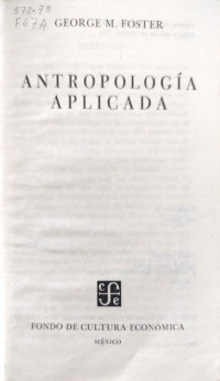 Antropología aplicada