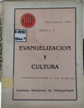 Evangelización y cultura : introducción a lo biblia