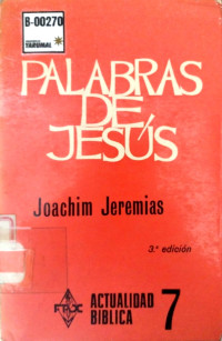 Palabras de Jesús : el sermón de la montaña, el padre nuestro