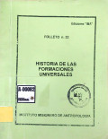 Historia de las formaciones universales