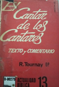 Catar de los cantares : texto y comentario