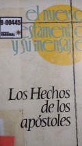 Los hechos de los apóstoles