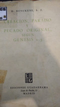 Así pensaba Israel... : creación, paraíso y pecado original, según genesis 1-3