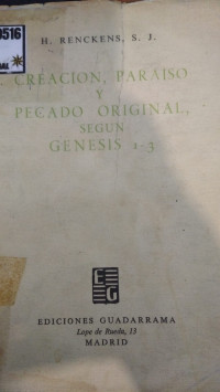 Así pensaba Israel... : creación, paraíso y pecado original, según genesis 1-3