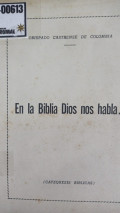 En la biblia Dios nos habla