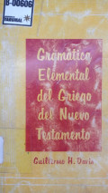 Gramática elemental del griego del nuevo testamento