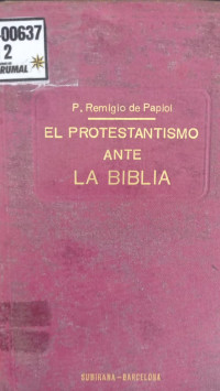 El protestantismo ante la biblia