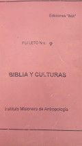 Biblia y culturas